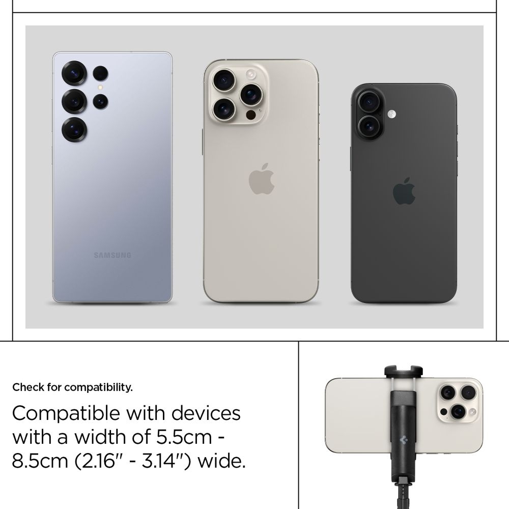 Spigen S541W Bluetooth szelfibot állvánnyal - fekete