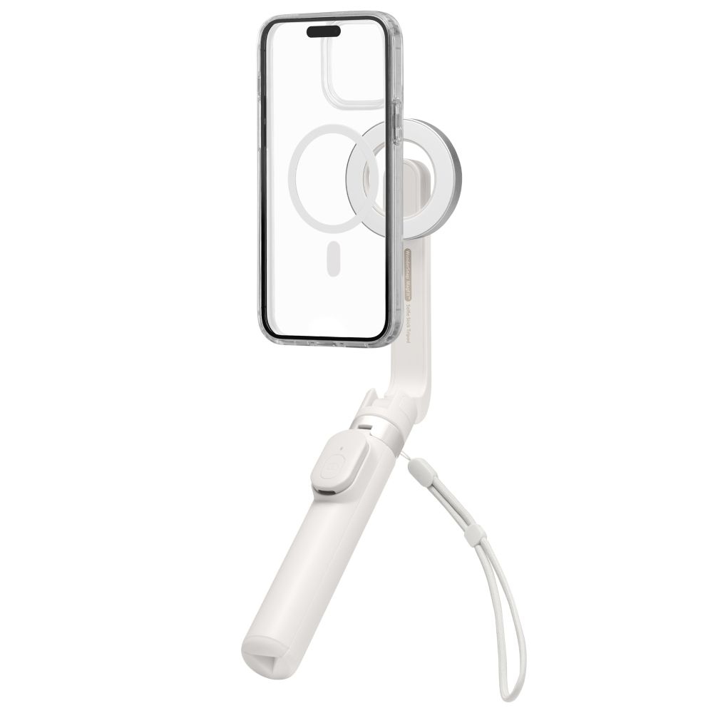 Spigen S571W MagSafe Bluetooth szelfibot állvánnyal - bézs színben