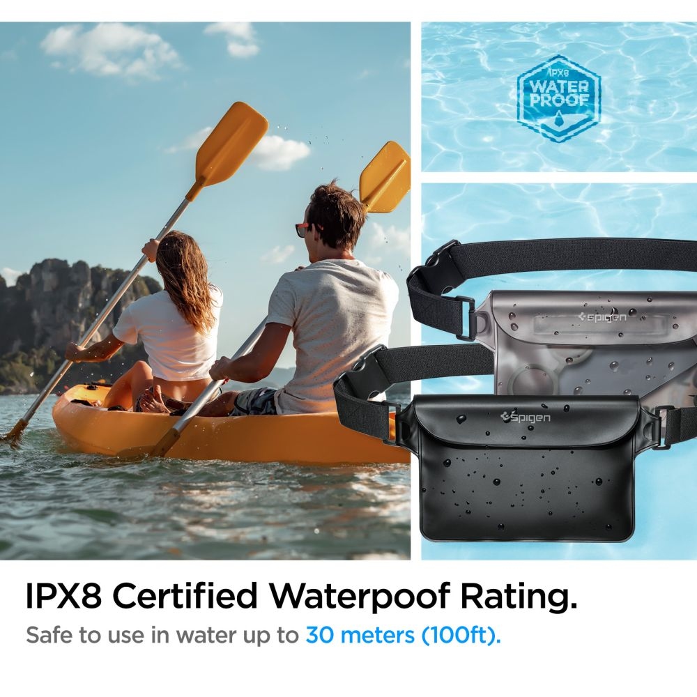 Spigen univerzális vízálló tok A620 - fekete