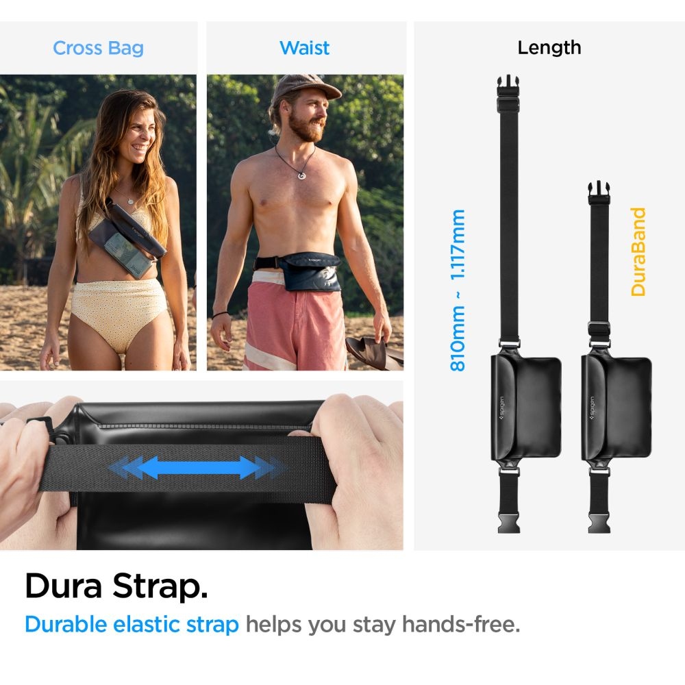 Spigen univerzális vízálló tok A620 - fekete