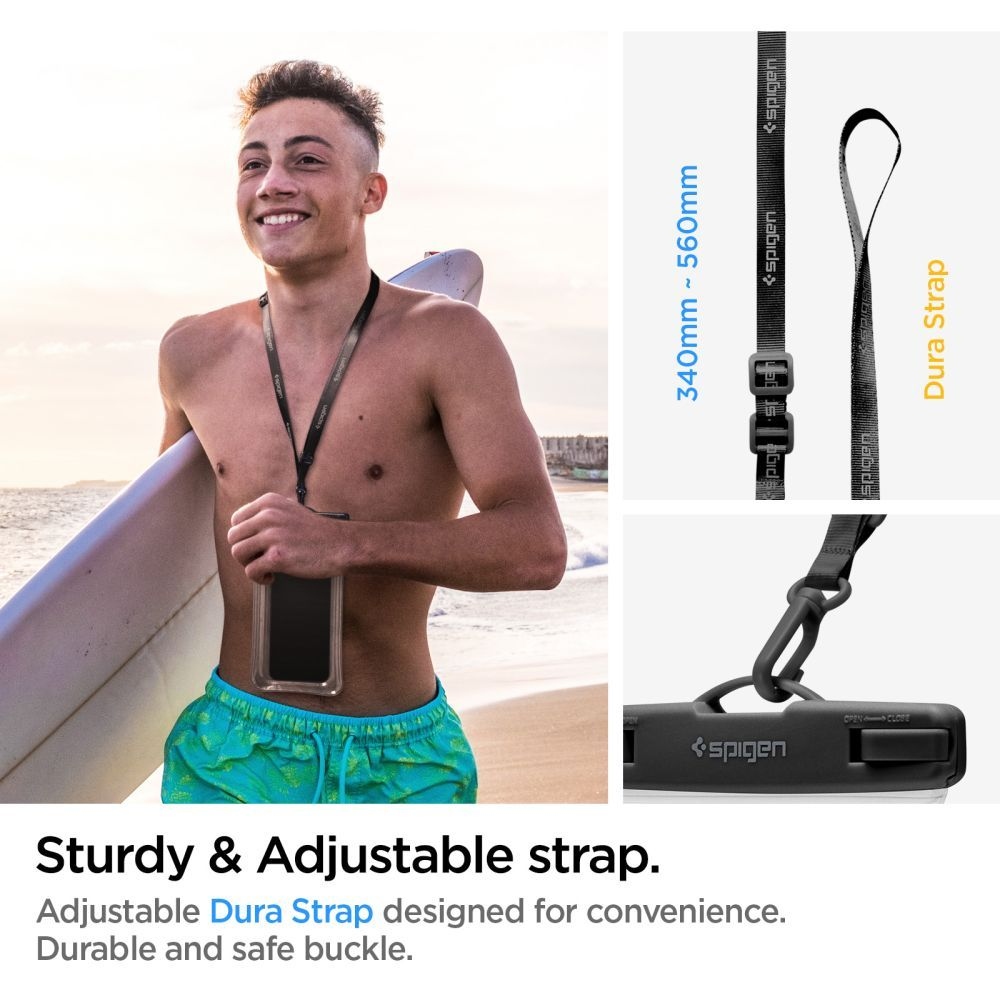 Spigen vízálló úszó univerzális tok A610 - átlátszó