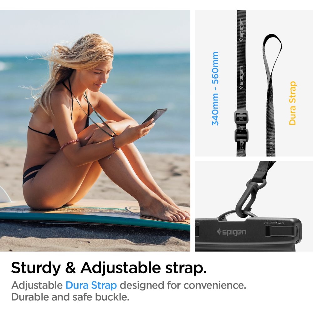 Spigen vízálló univerzális tok A601 - Fekete