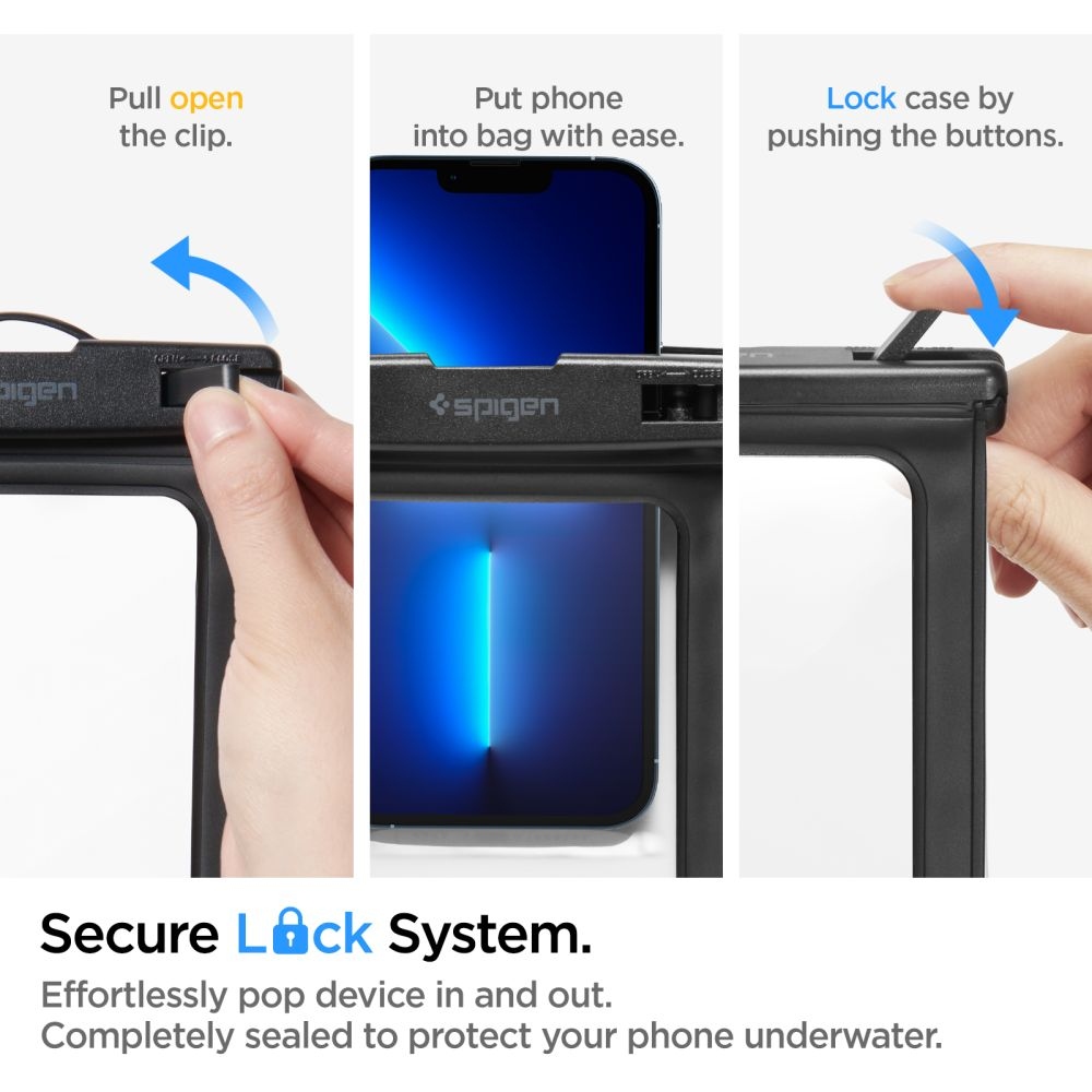 Spigen vízálló univerzális tok A601 - Fekete