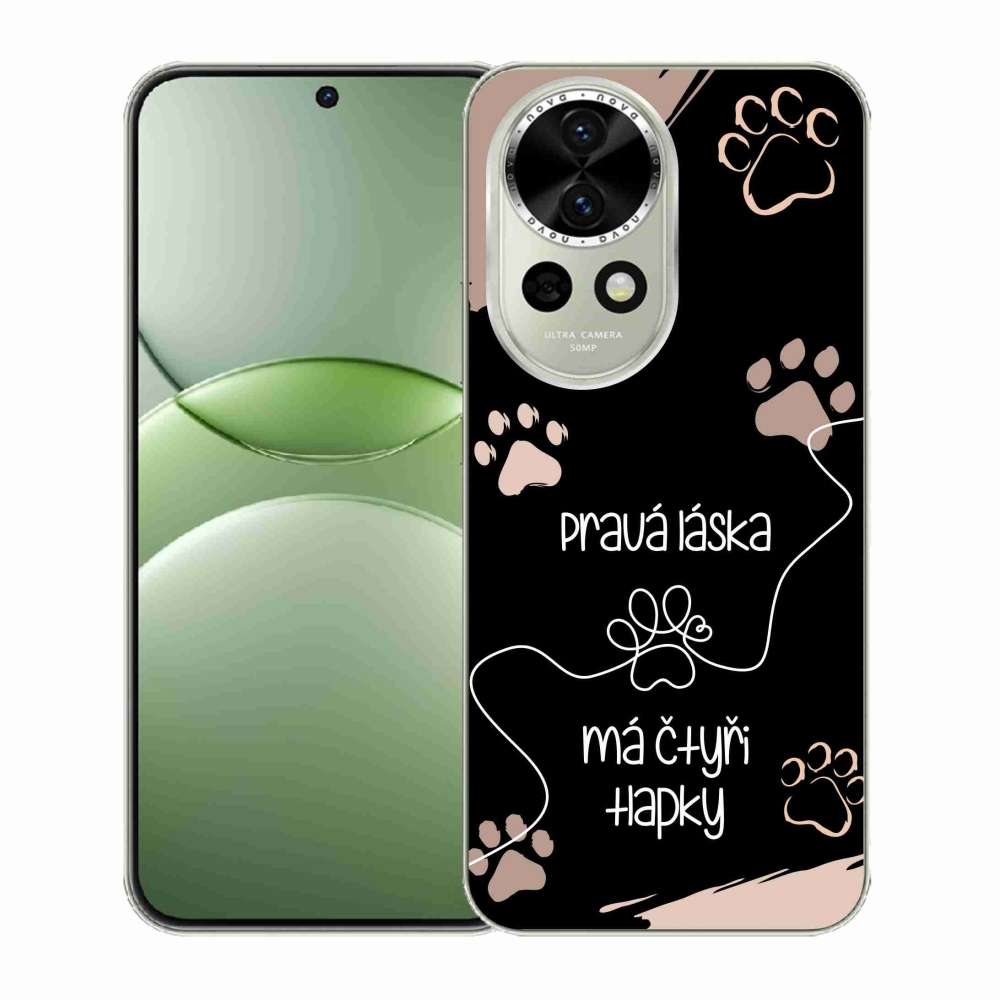 Gél borító mmCase a Huawei Nova 13 5G készülékhez - kutya motívum 1 fekete háttér