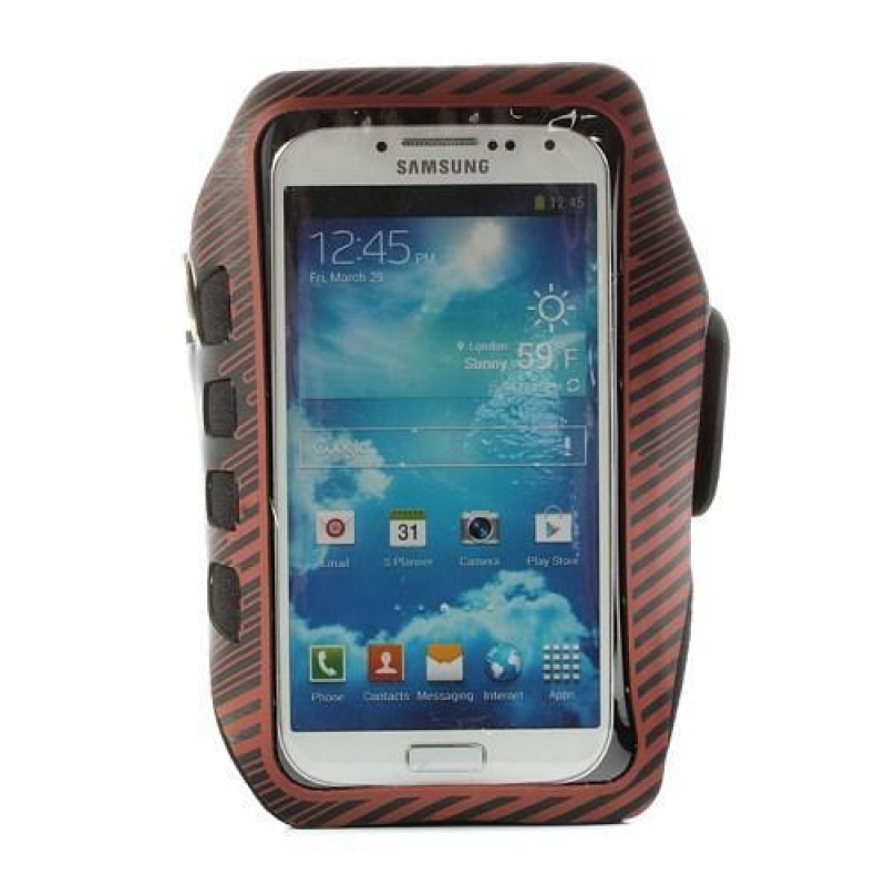 Sport Gym karhüvely mobiltelefonhoz 140 x 70 mm-es méretig - piros színű