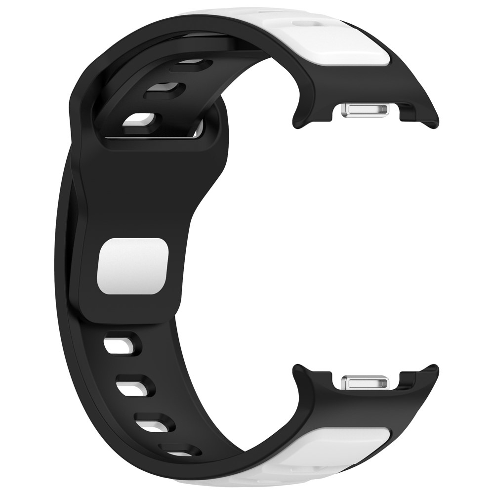 Sports szilikon karkötő a Samsung Galaxy Watch8 Classic 46 mm-es/Watch8 44 mm-es/40 mm-es modellekhez – fekete/fehér