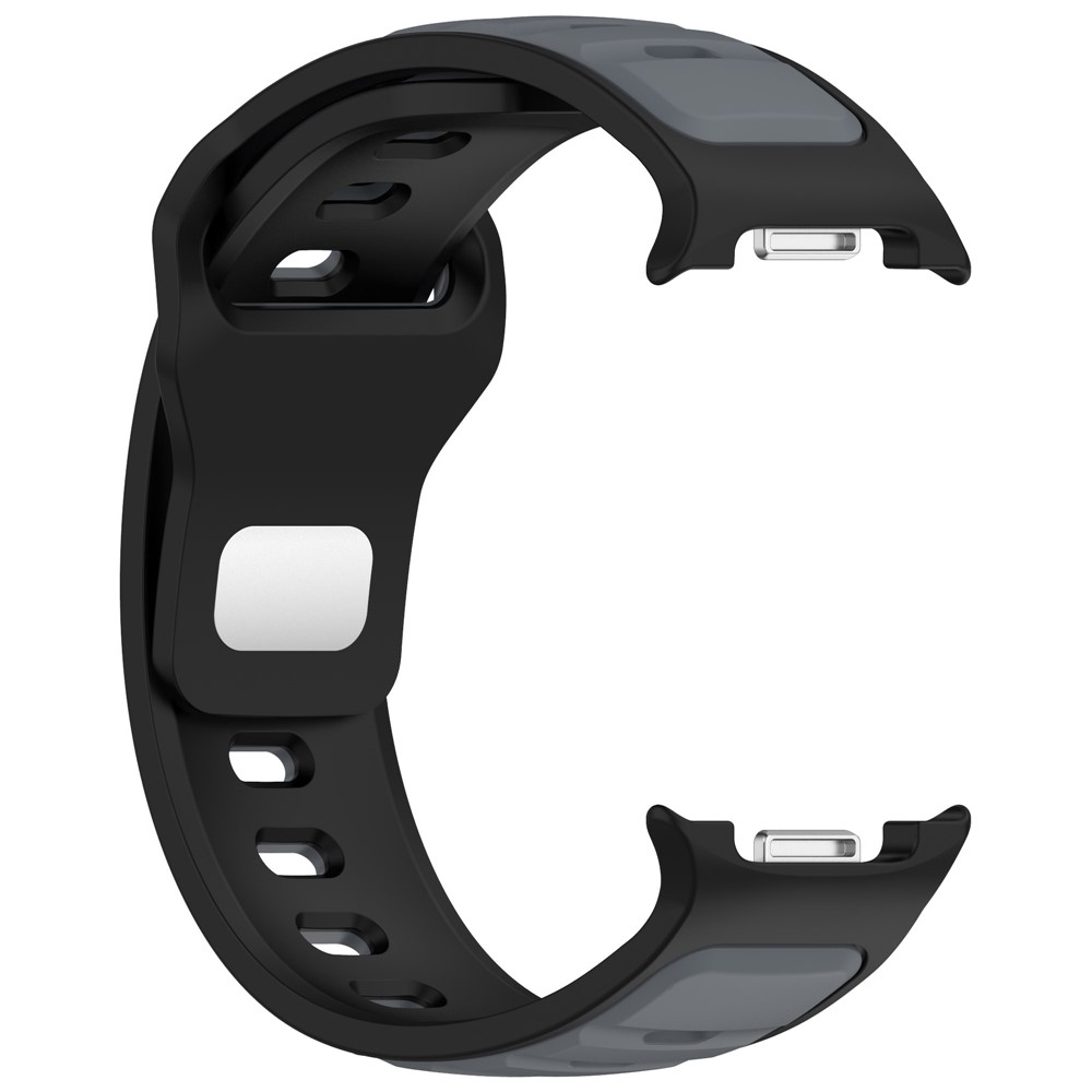 Sports szilikon karkötő a Samsung Galaxy Watch8 Classic 46 mm-es/Watch8 44 mm-es/40 mm-es modellekhez – fekete/szürke