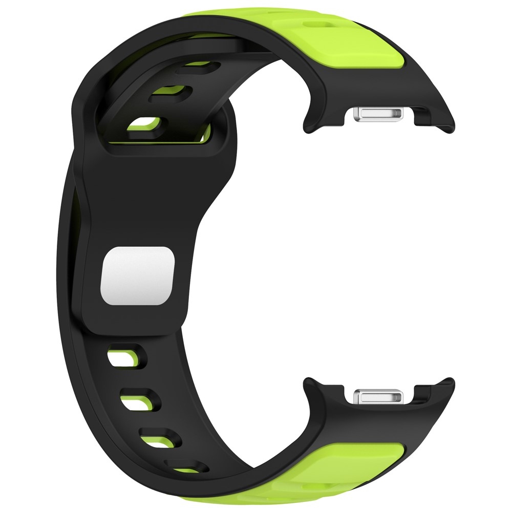 Sports szilikon karkötő a Samsung Galaxy Watch8 Classic 46 mm-es/Watch8 44 mm-es/40 mm-es modellekhez – fekete/zöld