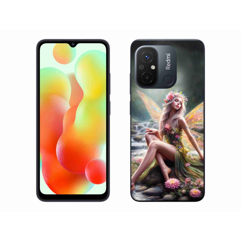 Gél borítás mmCase a Xiaomi Redmi 12C - pillangó nő 1