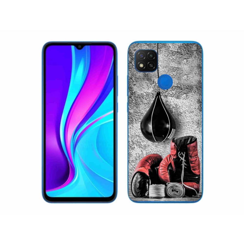 Gél borítás mmCase a Xiaomi Redmi 9C-hez - bokszzsák és kesztyűk