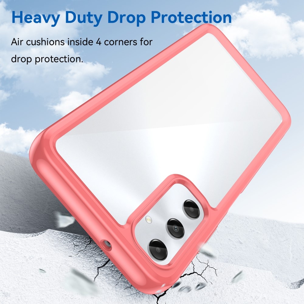 Gél tok kemény hátlappal Samsung Galaxy A05s készülékhez - piros