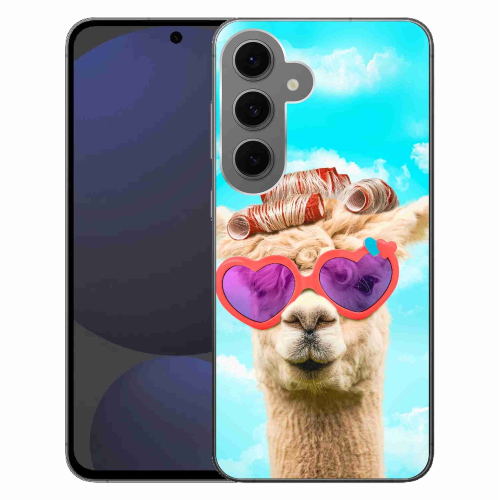 Zselés borítás mmCase Samsung Galaxy S24 FE készülékhez - szemüveges láma