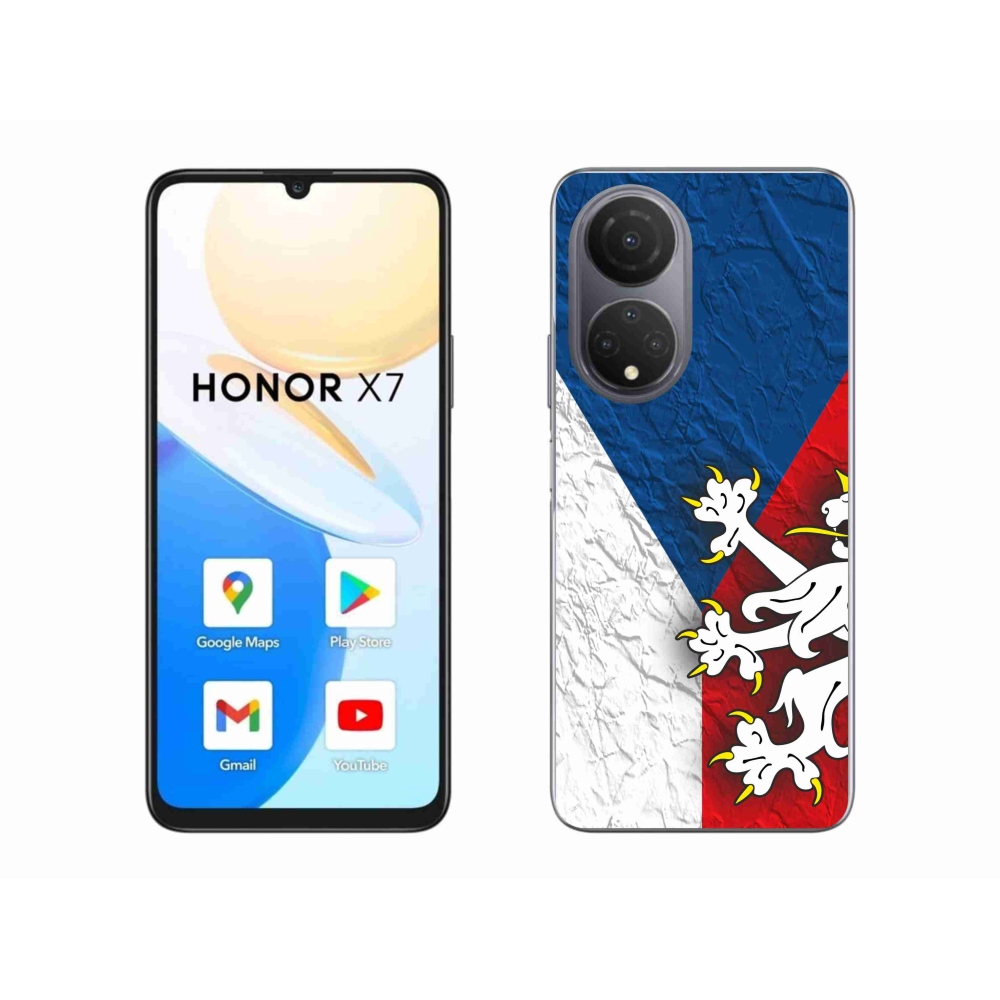 Zselés borítás mmCase a Honor X7 számára - cseh zászló 1