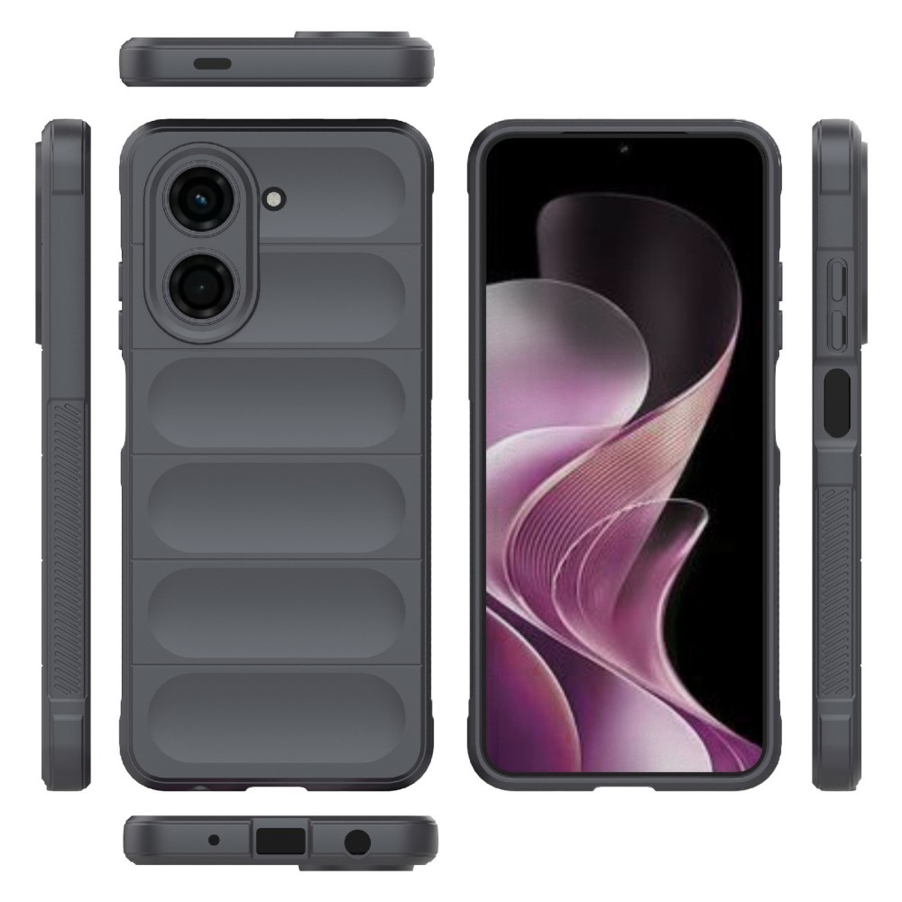 Rugg tartós zselés tok Xiaomi Redmi A5 (171.7x77.8x8.3mm) - sötétszürke színben