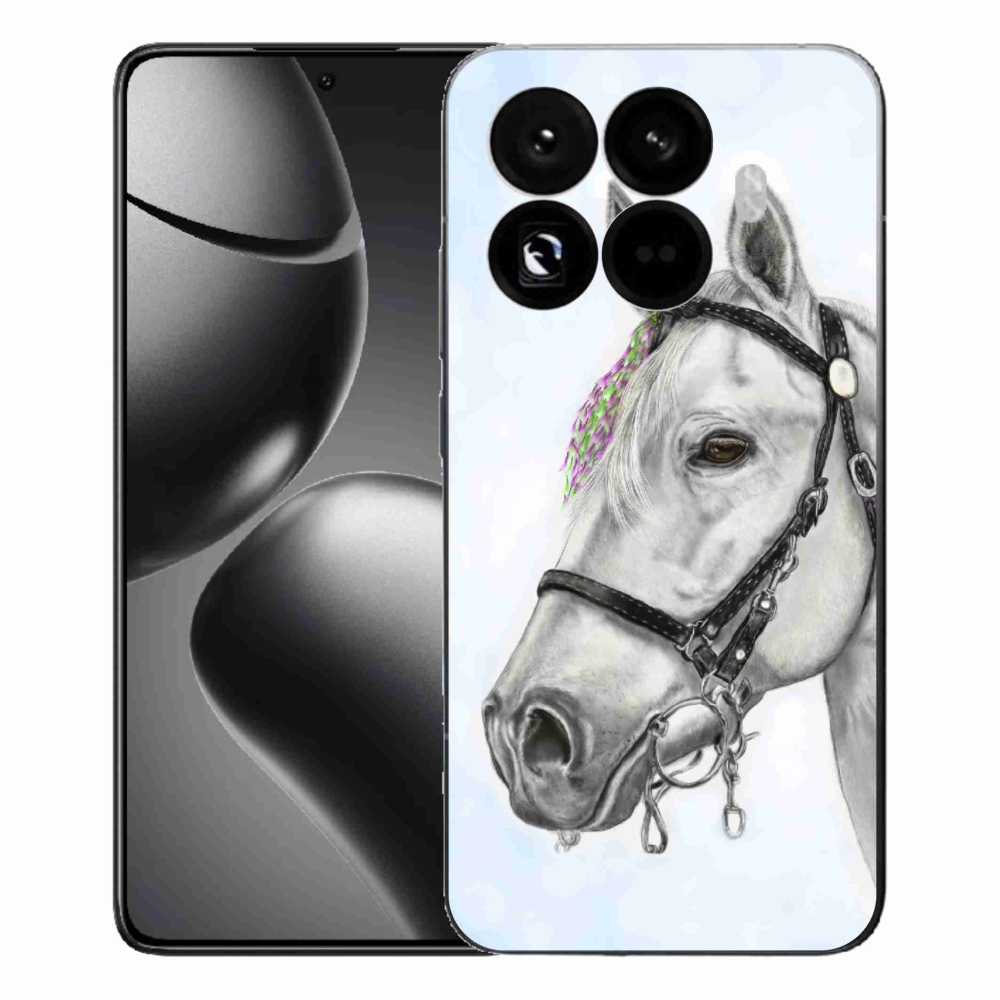 Gél borítás mmCase a Xiaomi 15T Pro-hoz - fehér ló 1