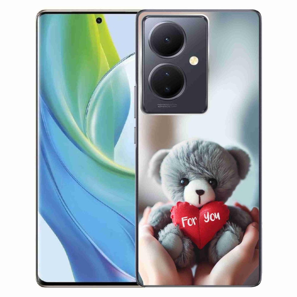 Gélburkolat mmCase a Vivo V29 Lite 5G-n - mackó a szerelmesek számára