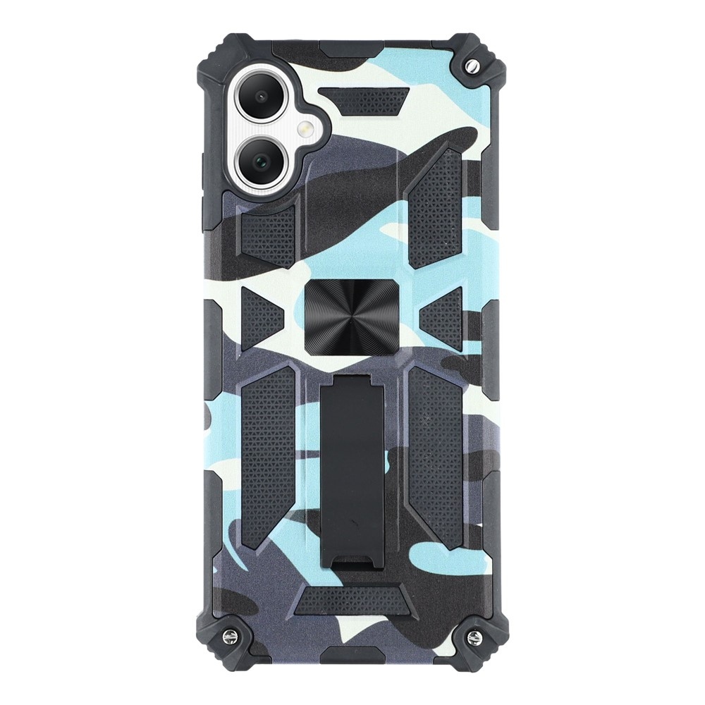 Camouflage tartós borító Samsung Galaxy A07 4G készülékhez - világoskék