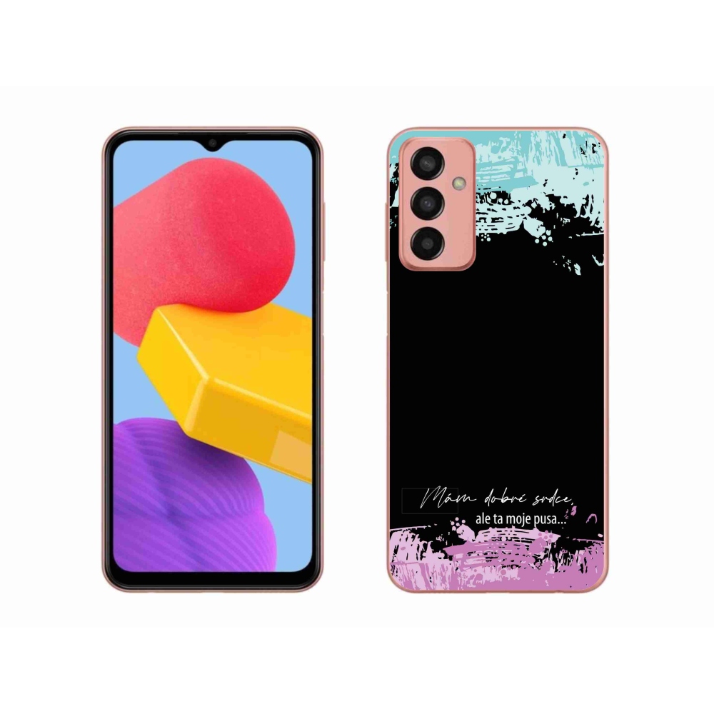Gél borító mmCase Samsung Galaxy M13 készülékhez - vicces szöveg 3 fekete háttér