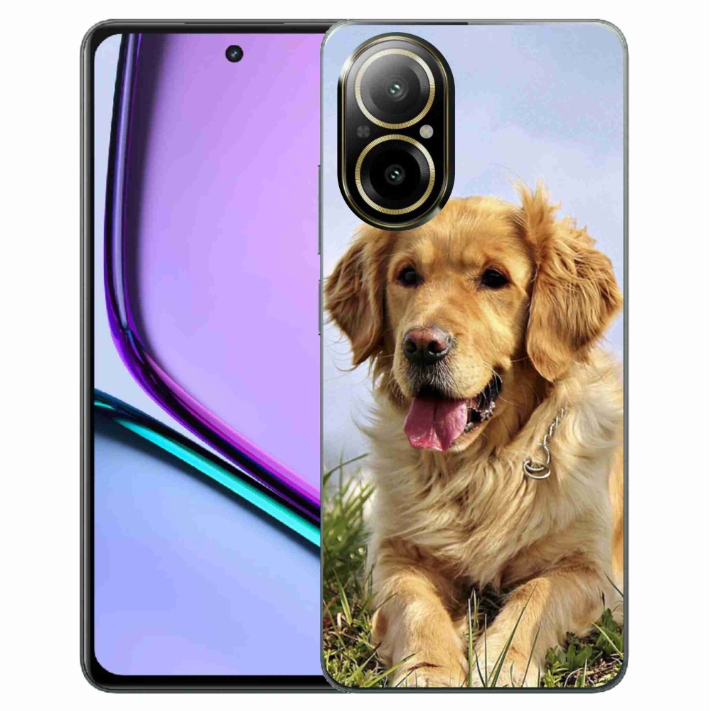 Gél tok mmCase a Realme C67 készülékhez - arany retriever