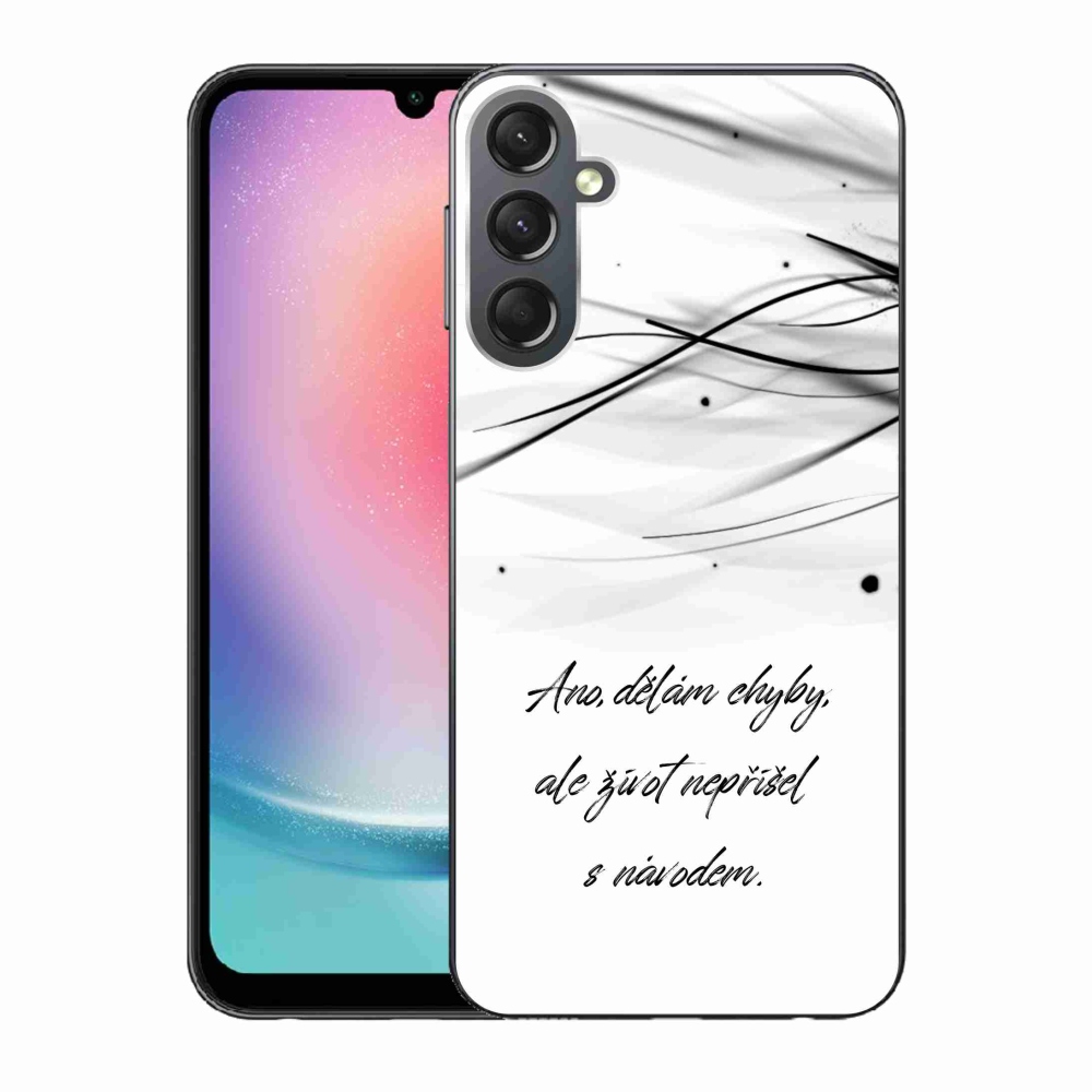 Gél borítás mmCase Samsung Galaxy A24 készülékhez - idézem fehér háttér