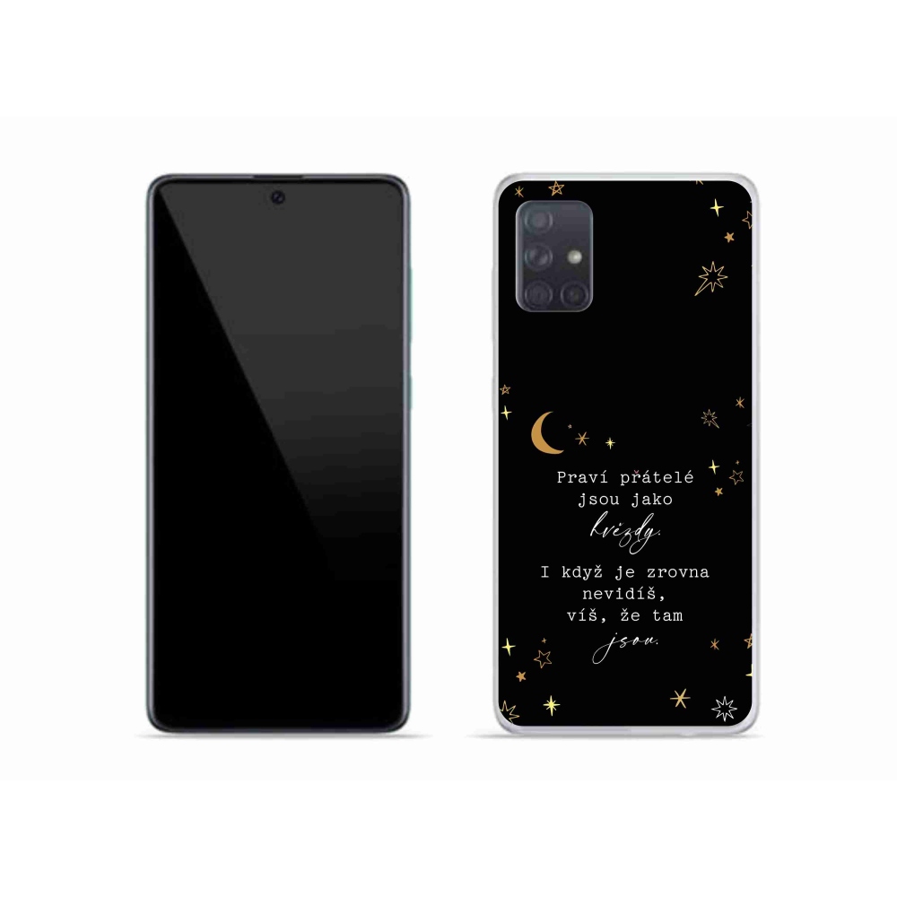 Gél borítás mmCase Samsung Galaxy A51 - idézem 6 fekete háttérrel