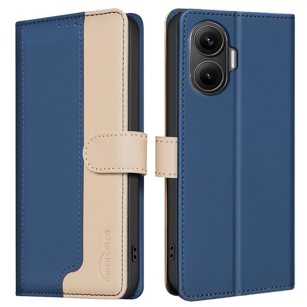 BNF DUO könyvtáska Xiaomi Poco F7 5G - kék