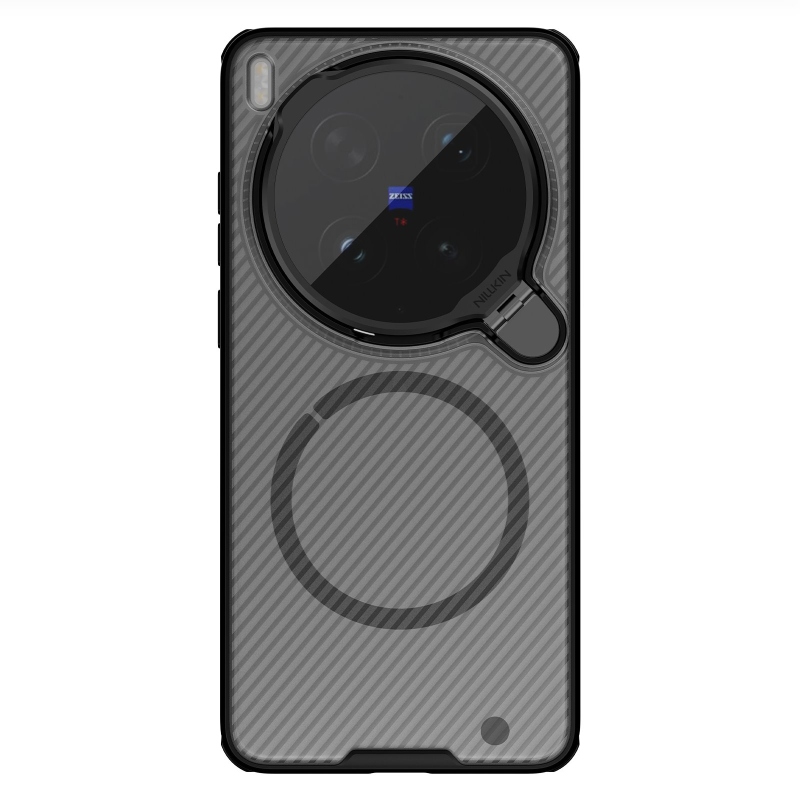 Nillkin CamShield Prop mágneses hátlap a Vivo X300 Ultra készülékhez – átlátszó fekete