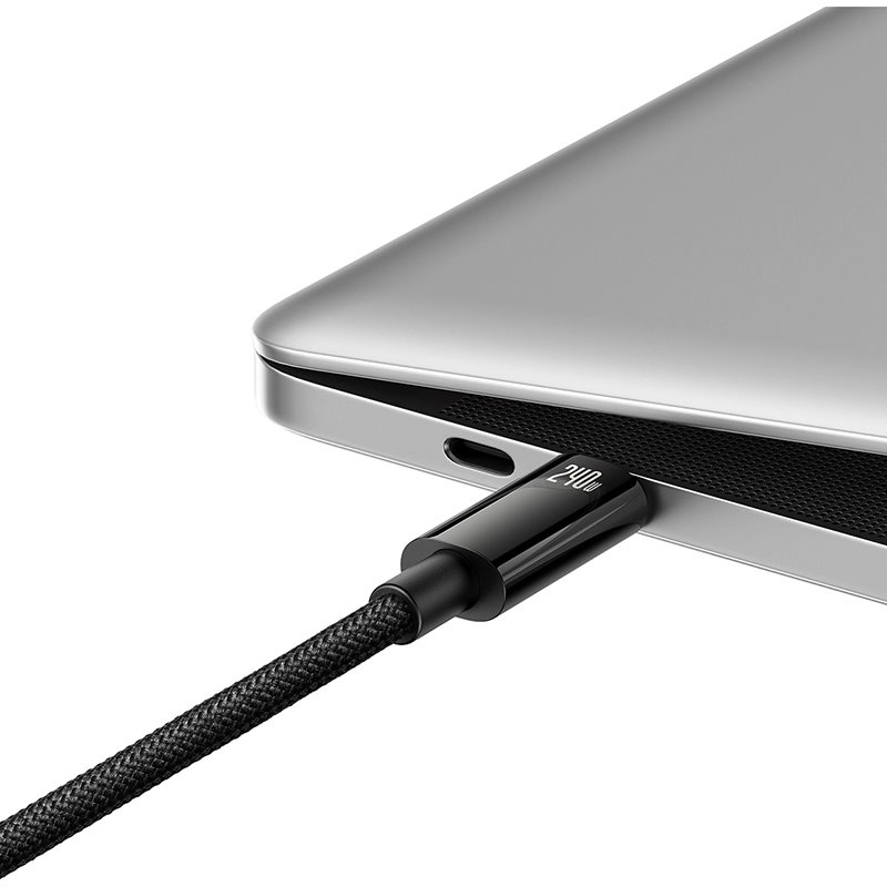 Baseus CAWJ040101 Tungsten Gold gyors töltő kábel USB-C - USB-C 240W 2m fekete