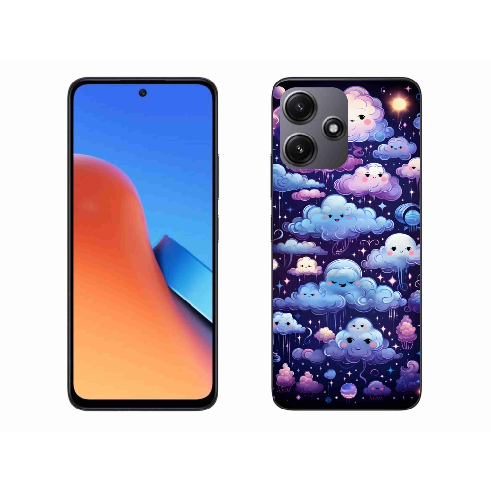 Gél borítás mmCase a Xiaomi Redmi 12 5G-hez - felhők
