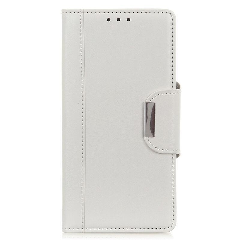 Állványos PU-bőr pénztárca tok Nokia XR20 készülékhez - fehér