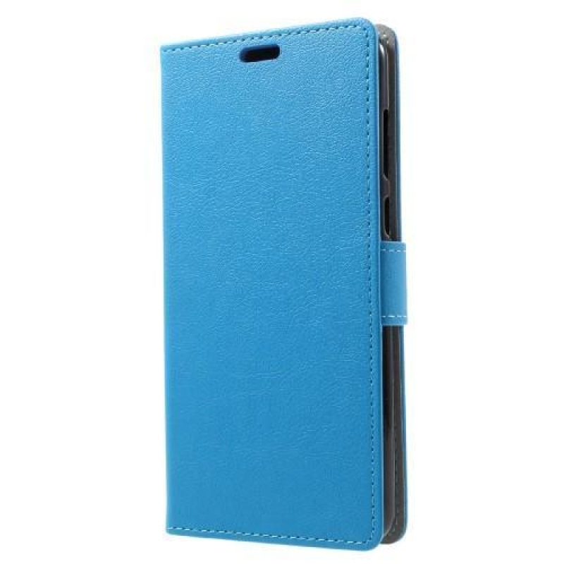 Standy PU bőr tok a Honor 7X készülékhez - kék