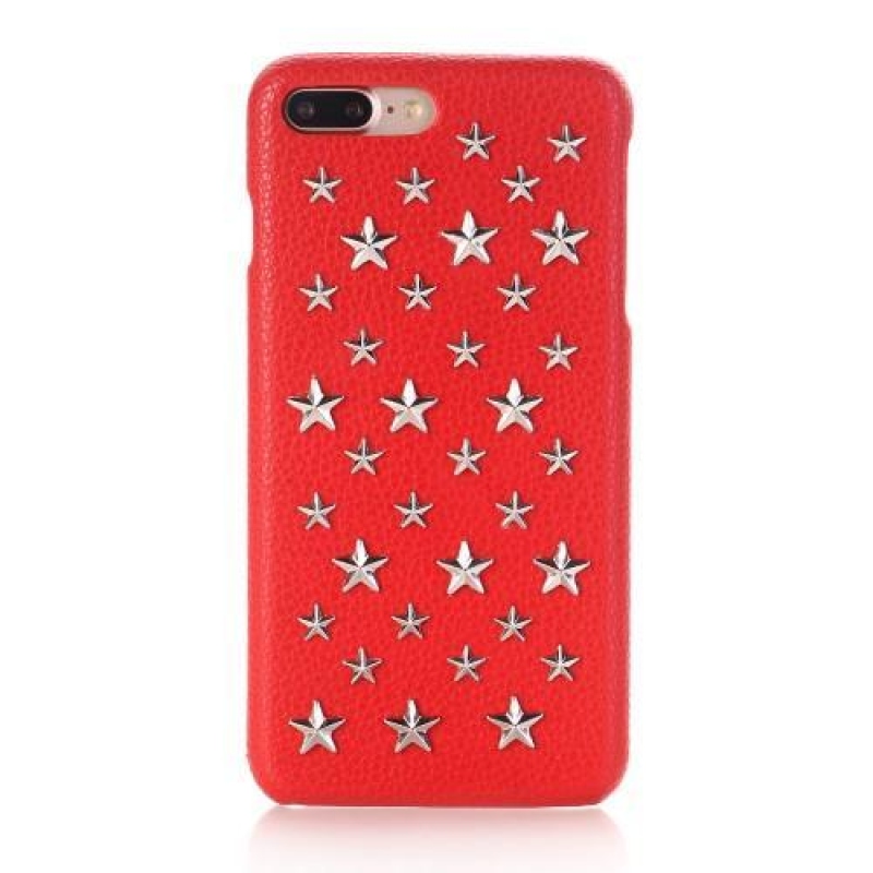Csillagok 3D műanyag tok iPhone 8 Plus és iPhone 7 Plus készülékhez - piros színben
