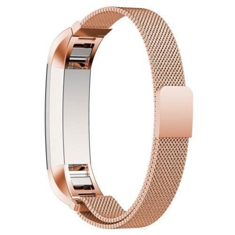 Rozsdamentes acél szíj Fitbit Alta Mesh - rosegold