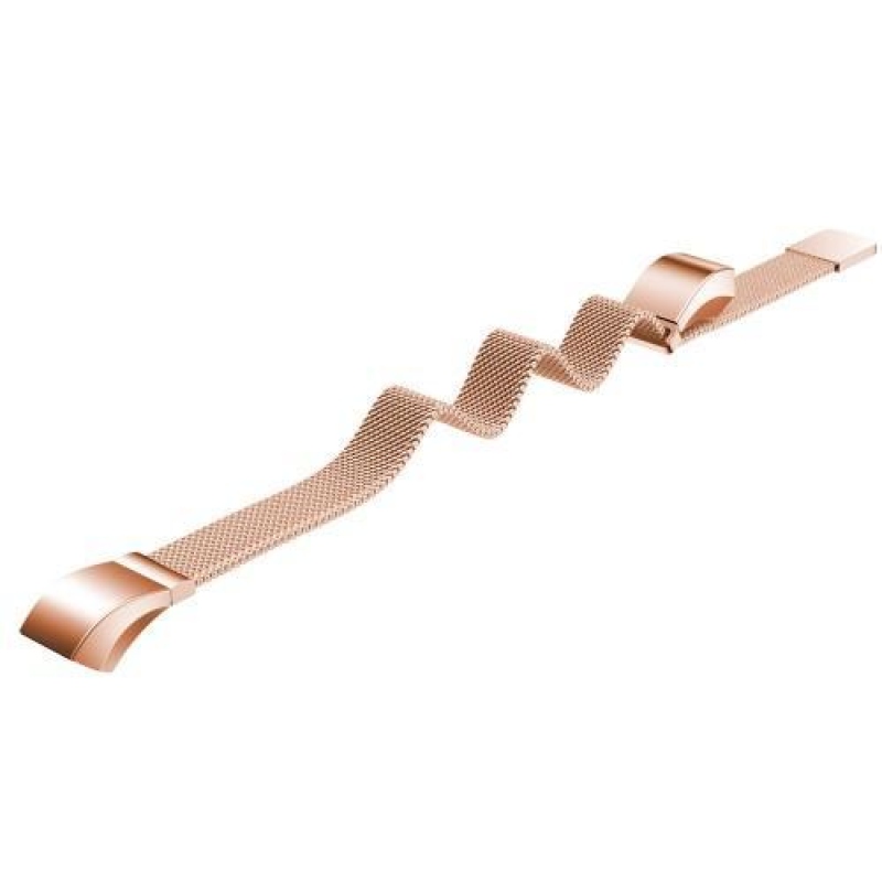 Rozsdamentes acél szíj Fitbit Alta Mesh - rosegold