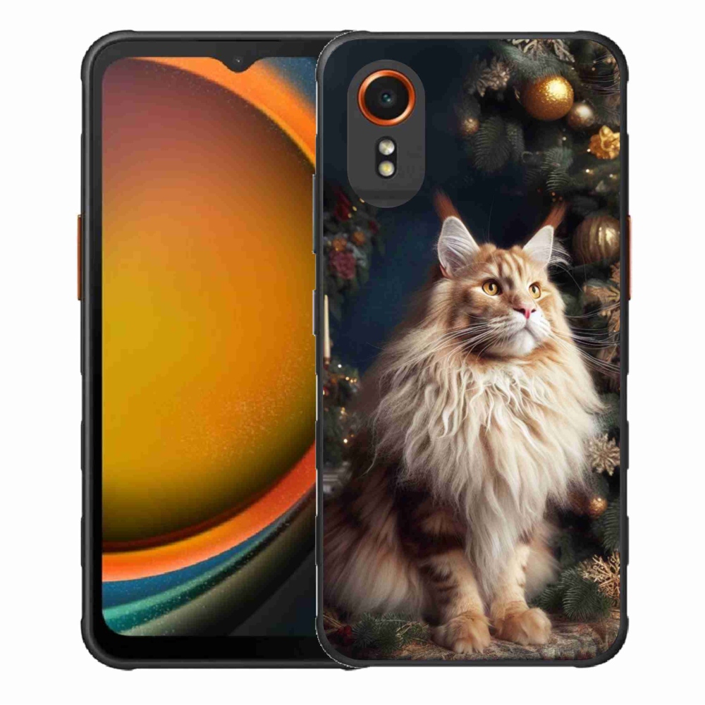 Gél borítás mmCase Samsung Galaxy Xcover 7 készülékhez - macska a fánál
