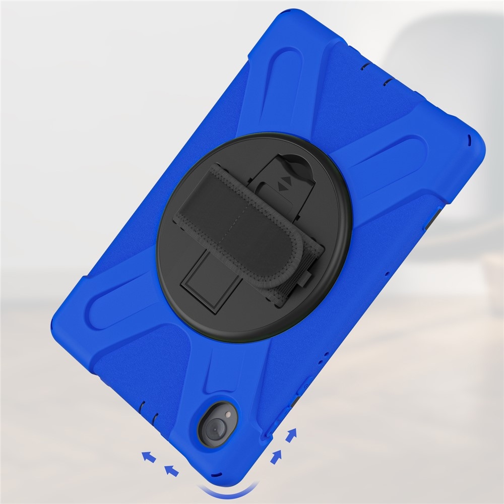 Pántos tartós fedél kéztartóval és vállpánttal Lenovo Tab M10 Plus-hoz TB-X606F/X/V - kék