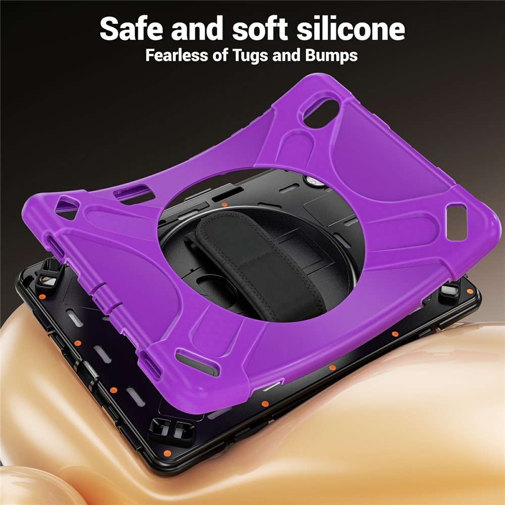 Strap strapabíró tok kézfogantyúval és vállpánttal a Samsung Galaxy Tab S12+ készülékhez – lila