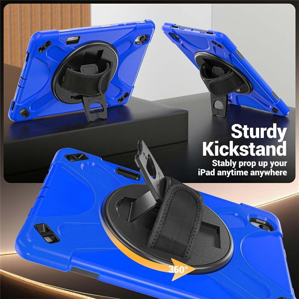 Strap strapabíró tok kéztartóval és vállpánttal a Samsung Galaxy Tab S12+ készülékhez – kék