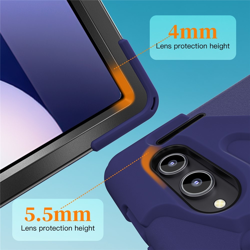 Strap strapabíró tok kézfogantyúval és vállpánttal a Samsung Galaxy Tab S12 Ultra/S11 Ultra készülékhez – kék
