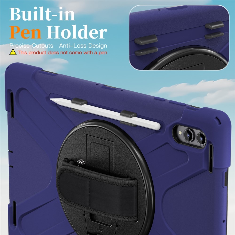 Strap strapabíró tok kézfogantyúval és vállpánttal a Samsung Galaxy Tab S12 Ultra/S11 Ultra készülékhez – kék