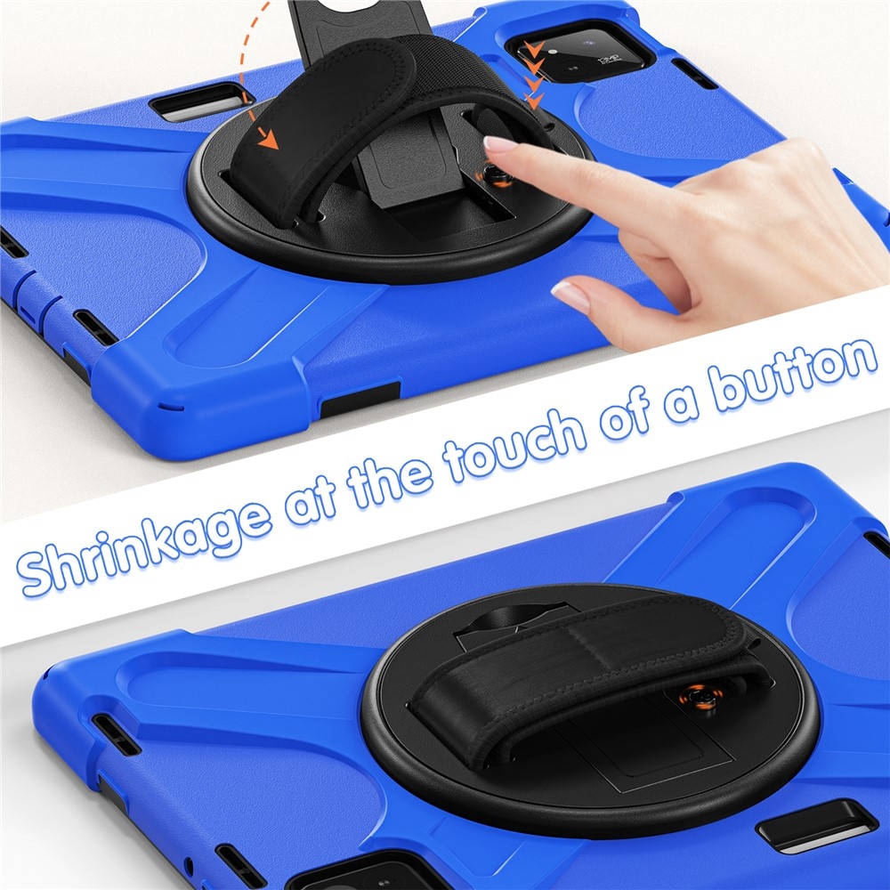 Strapabíró huzat kéztartóval és vállpánttal Xiaomi Pad 8/8 Pro/7/7/7 Pro készülékhez - kék