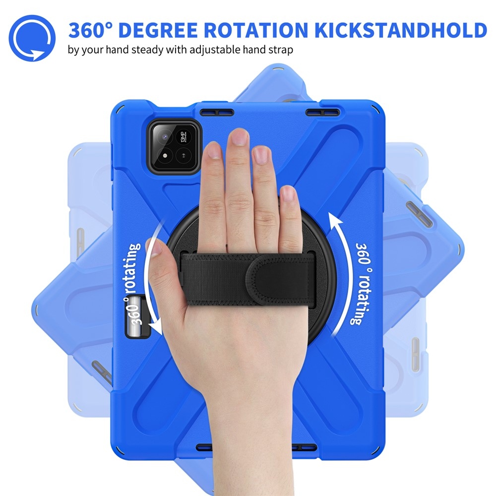 Strapabíró huzat kéztartóval és vállpánttal Xiaomi Pad 8/8 Pro/7/7/7 Pro készülékhez - kék