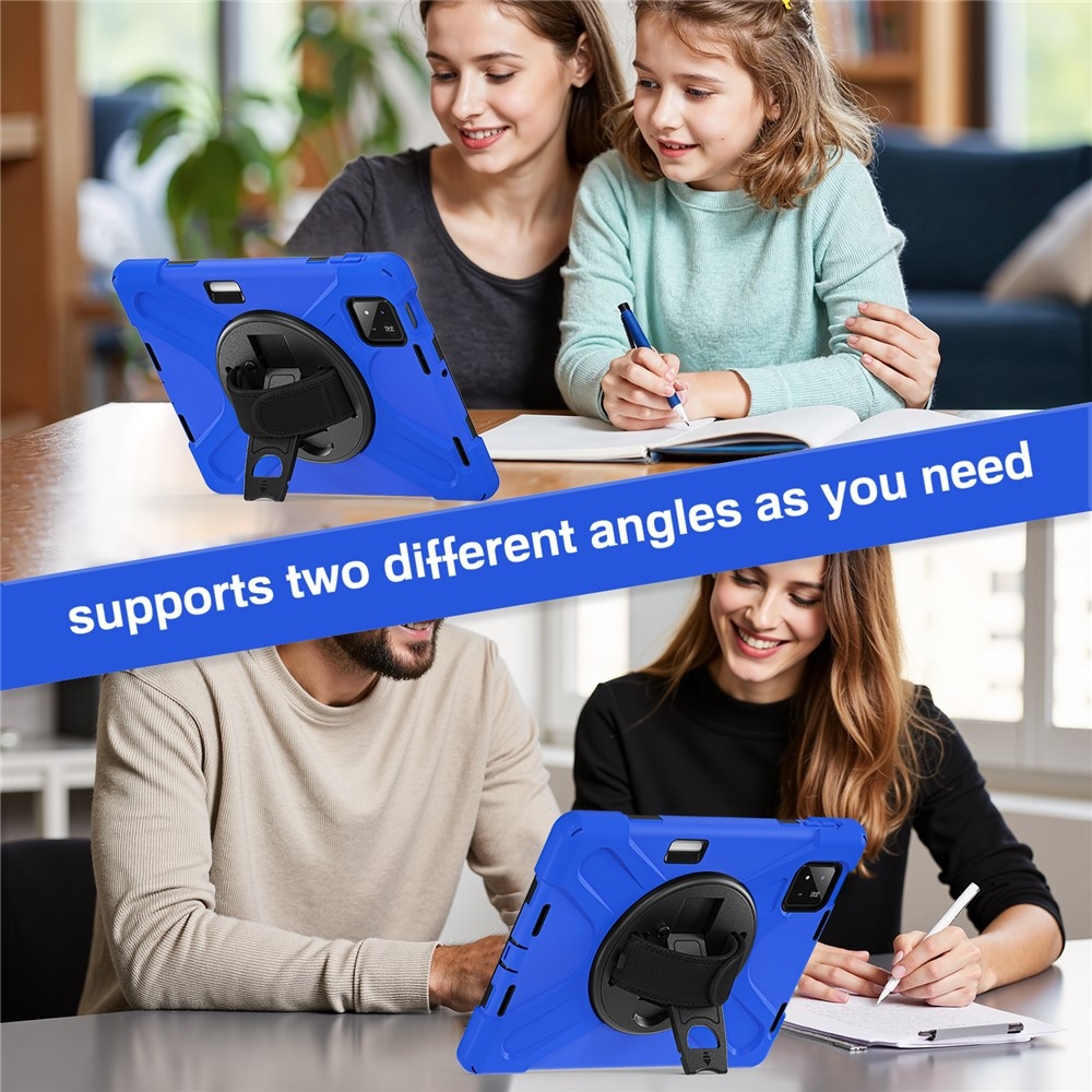 Strapabíró huzat kéztartóval és vállpánttal Xiaomi Pad 8/8 Pro/7/7/7 Pro készülékhez - kék