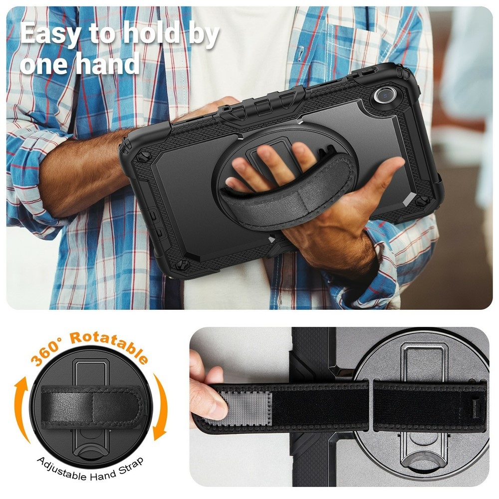 Strap strapabíró tok kéztartóval és vállpánttal a Xiaomi Redmi Pad 2 9,7-hez – fekete
