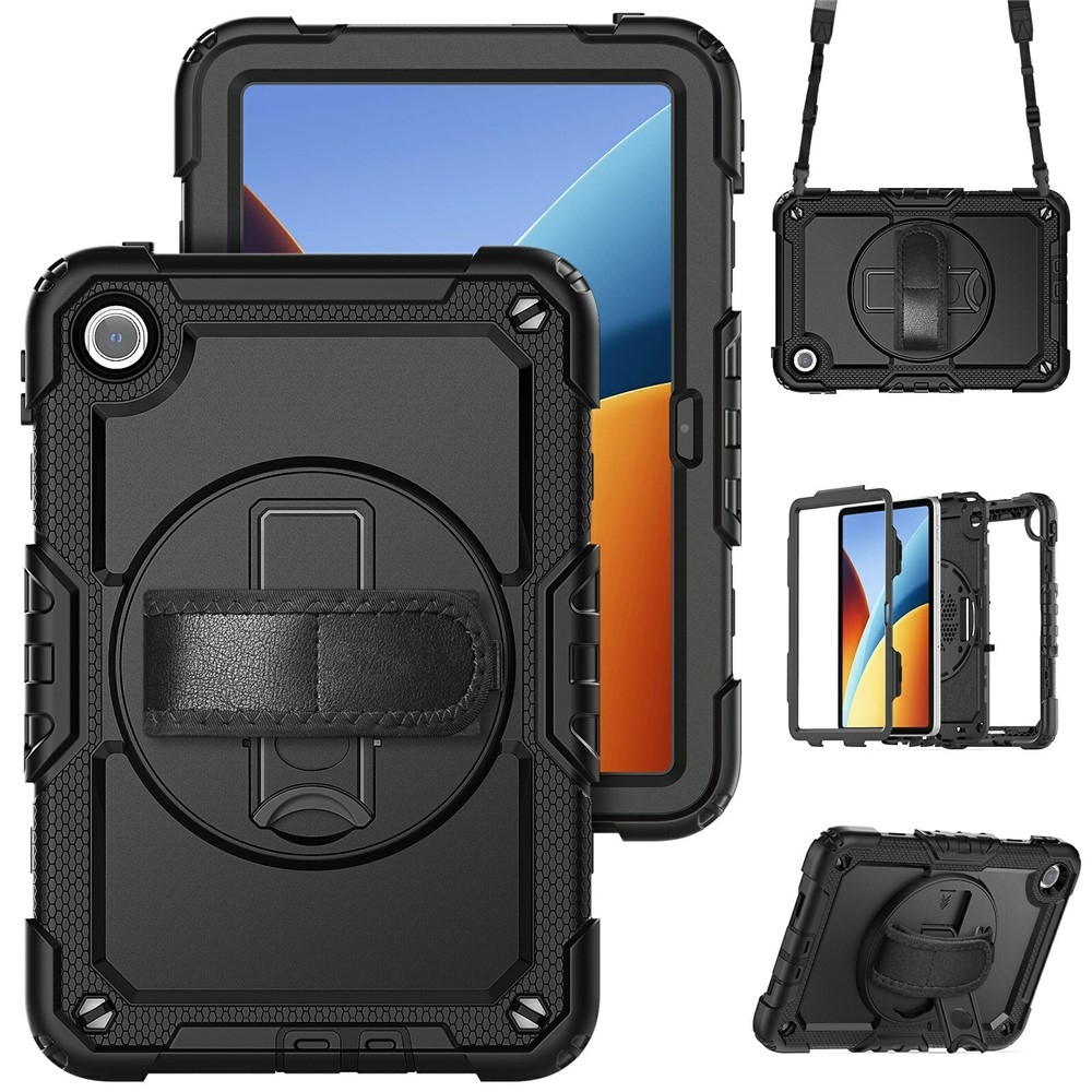 Strap strapabíró tok kéztartóval és vállpánttal a Xiaomi Redmi Pad 2 9,7-hez – fekete