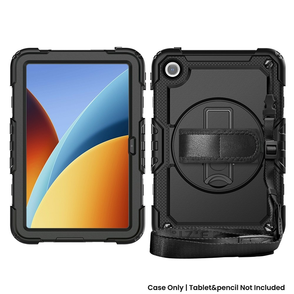 Strap strapabíró tok kéztartóval és vállpánttal a Xiaomi Redmi Pad 2 9,7-hez – fekete