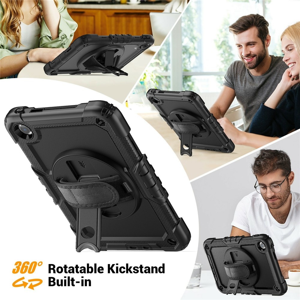 Strap strapabíró tok kéztartóval és vállpánttal a Xiaomi Redmi Pad 2 9,7-hez – fekete