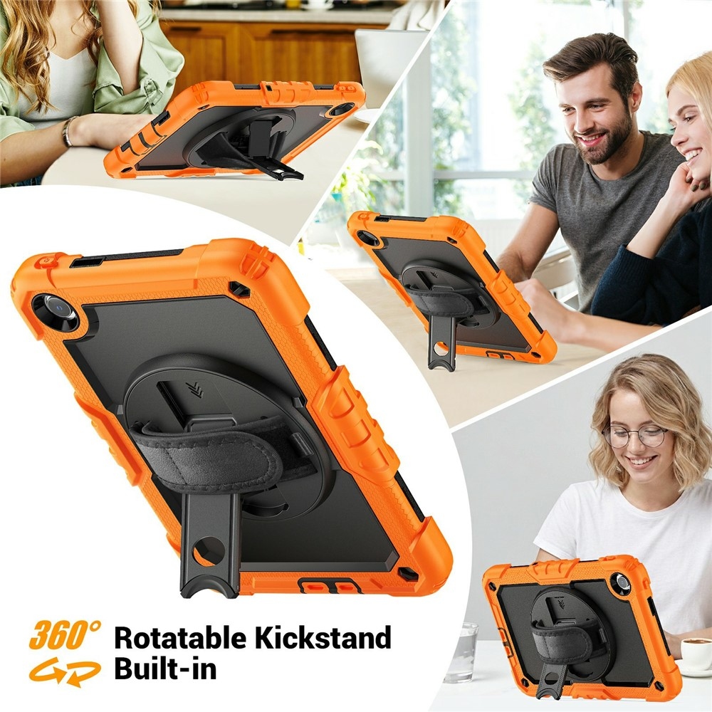 Strap strapabíró tok kéztartóval és vállpánttal a Xiaomi Redmi Pad 2 9,7-hez – narancssárga