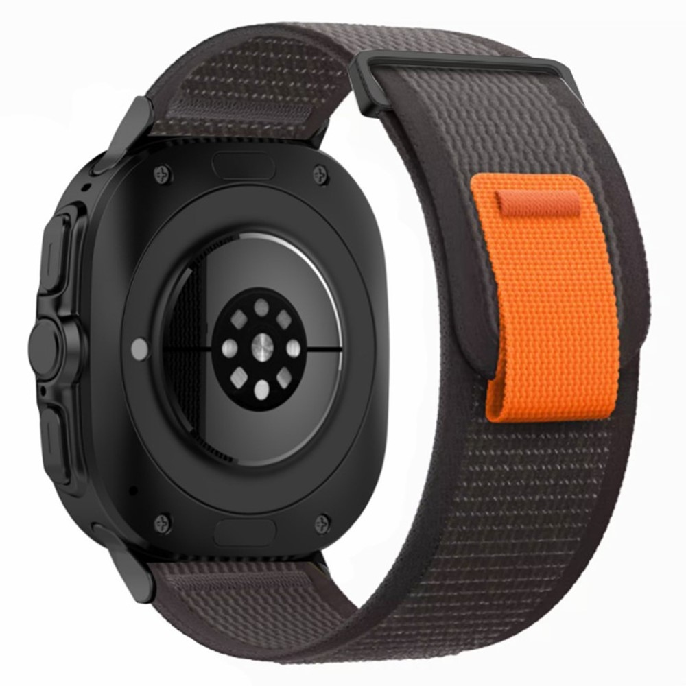 Strappe nylon szíj a Samsung Galaxy Watch Ultra (2025) 47 mm-es modellhez – fekete