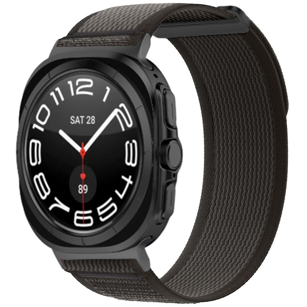 Strappe nylon szíj a Samsung Galaxy Watch Ultra (2025) 47 mm-es modellhez – fekete